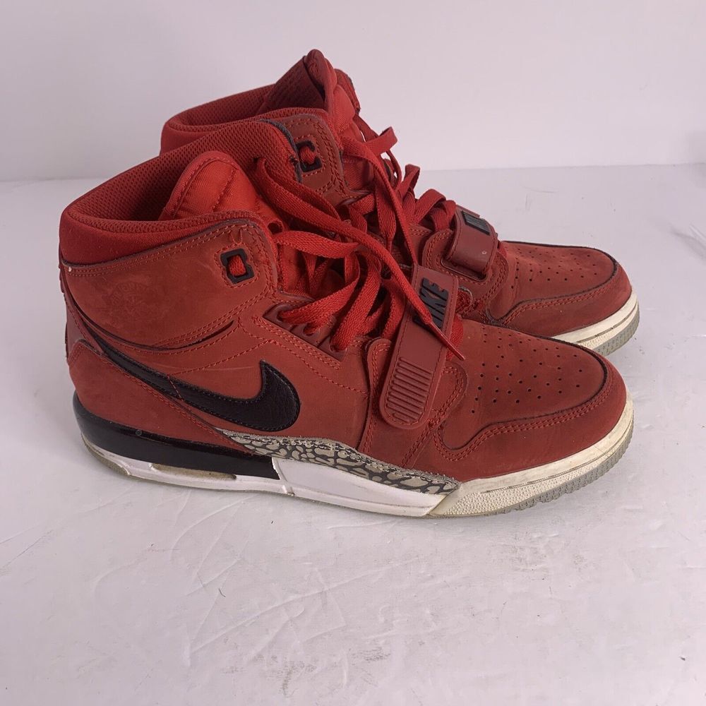 Nike AT4040-601 Air Jordan Legacy 312 Toro GS Red Suede Shoes Youth US‎ 7Y